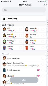 Snapchat Best Friends List