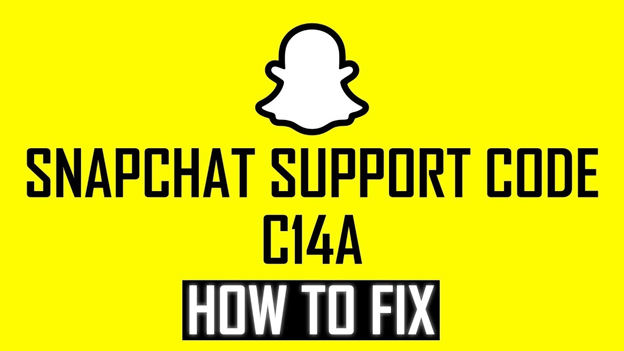 Snapchat Support Code C14A