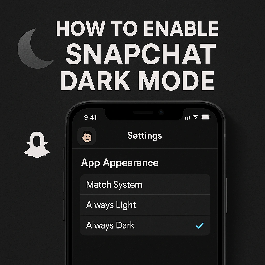 How to Make Snapchat Dark Mode