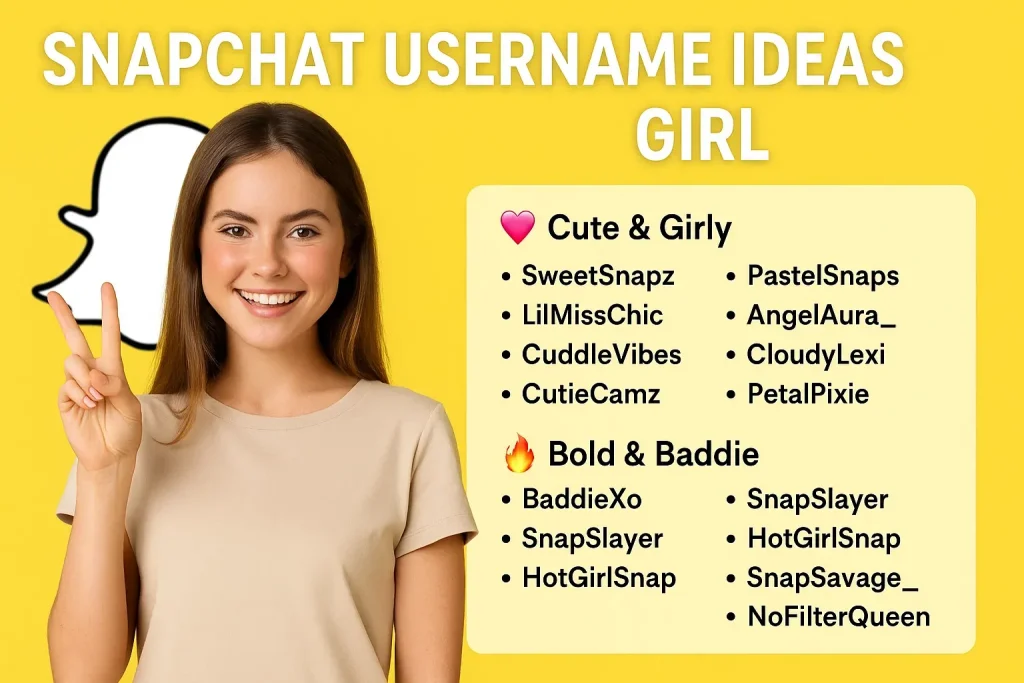 Snapchat Username Ideas Girl
